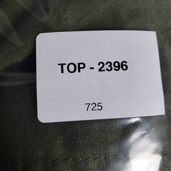 Old Navy Olive Green Button Front Classic Shirt Size L - Picture 6 of 6